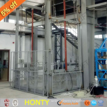 Chinese sales hydraulic industrial operated cage cargo freight elevator cost lift work platforms